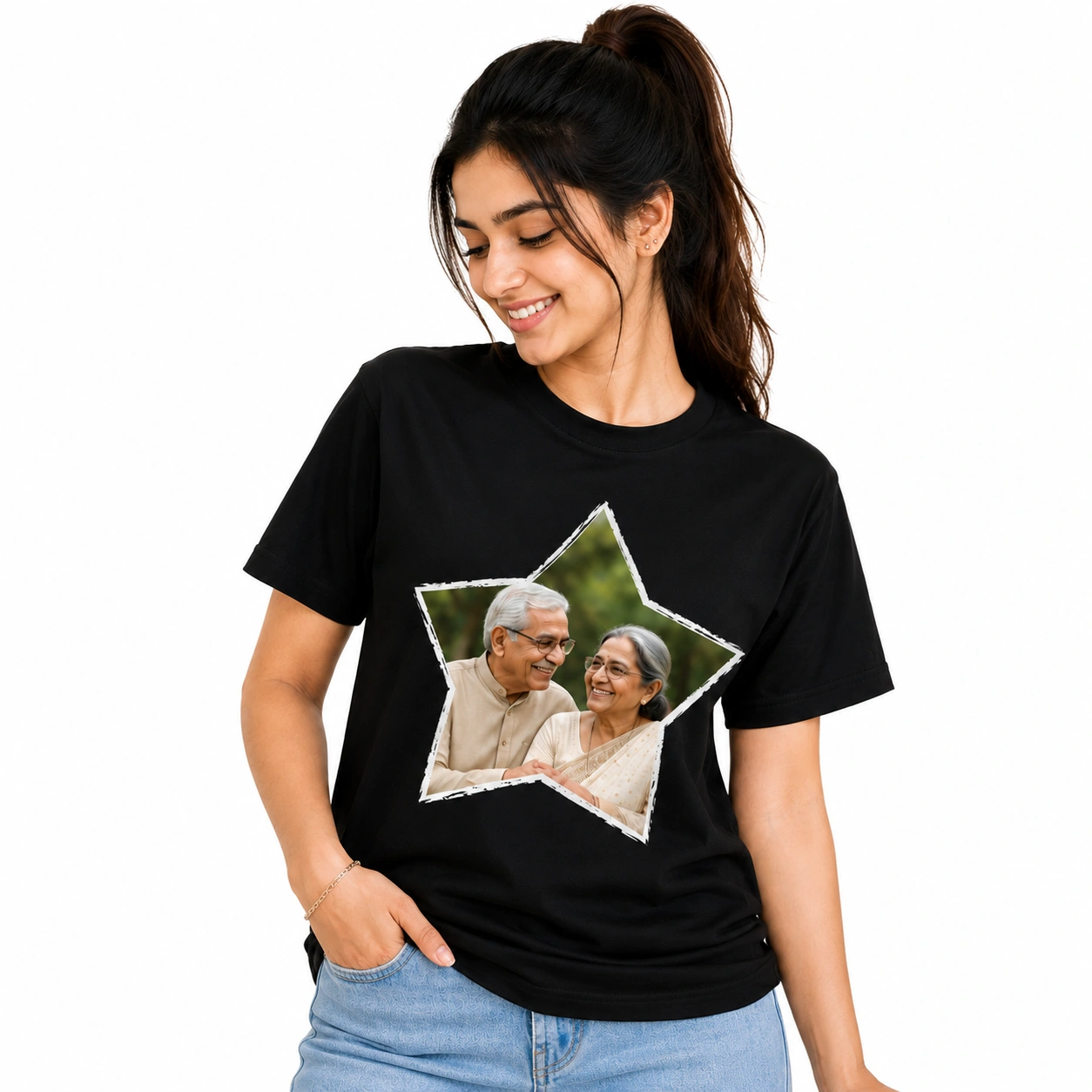 Star Memory Photo Tshirt